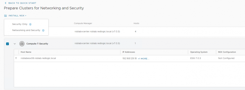 NSX-T 3.2 Install NSX Security Only