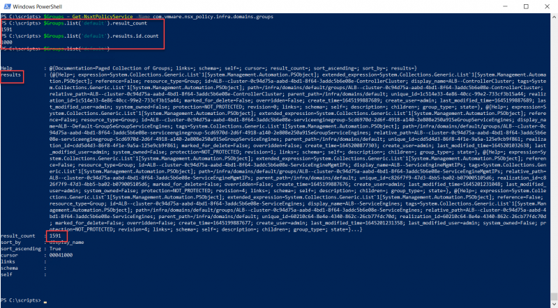 NSX-T List Group results using PowerCLI.