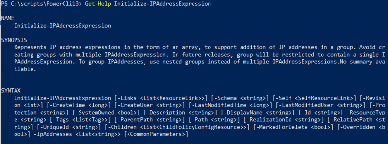 Get-Help for the Initialize-IPAddressExpression cmdlet