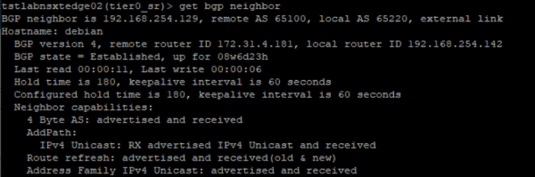 Lab NSX-T BGP