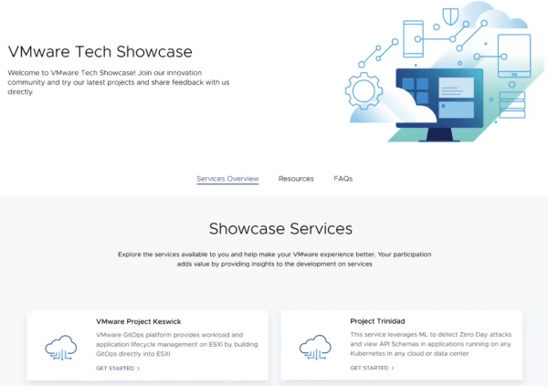 Launching products at the VMware Tech Showcase